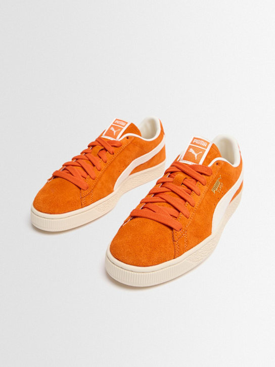 PUMA: Charles F. Stead suede sneakers - Orange Glow - men_1 | Luisa Via Roma