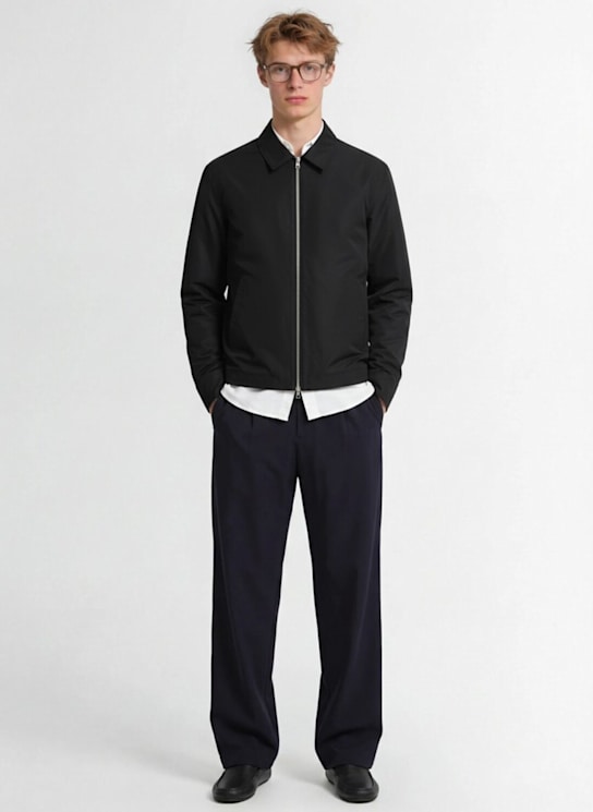 The Core: パデッドシャツジャケット - ブラック - men_1 | Luisa Via Roma