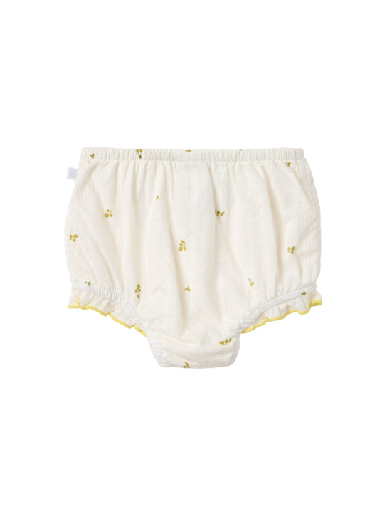 Petit Bateau: Cotton diaper cover - Beige - kids-girls_1 | Luisa Via Roma