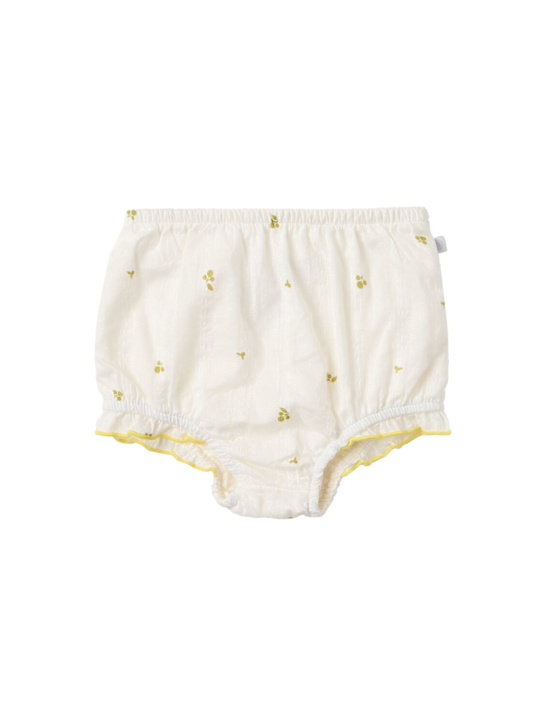 Petit Bateau: Cotton diaper cover - Beige - kids-girls_0 | Luisa Via Roma