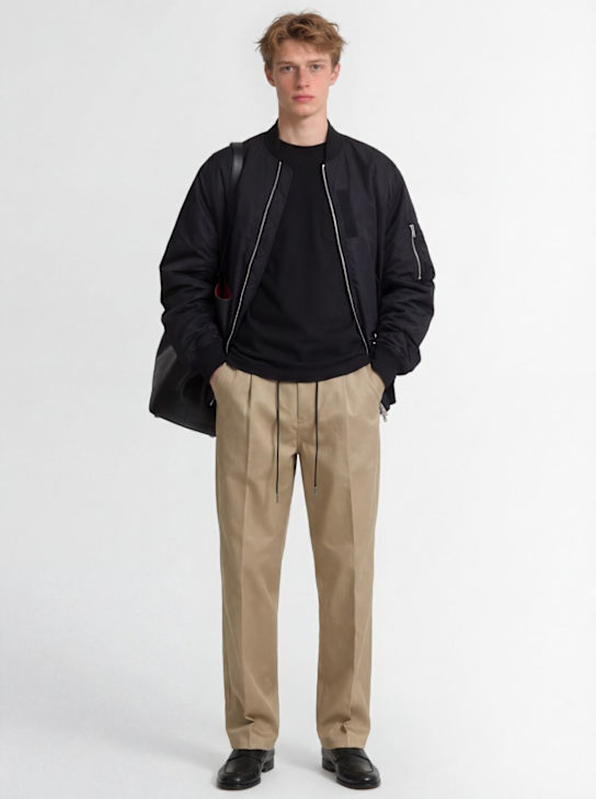 Sacai: 奇诺西装裤 - 米黄色 - men_1 | Luisa Via Roma