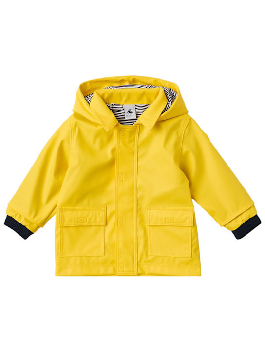 Petit Bateau: Hooded poly windbreaker - Jaune - kids-boys_0 | Luisa Via Roma