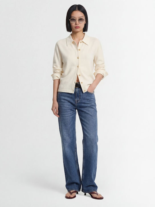 Our Legacy: Wata cut denim straight jeans - Blue - women_1 | Luisa Via Roma