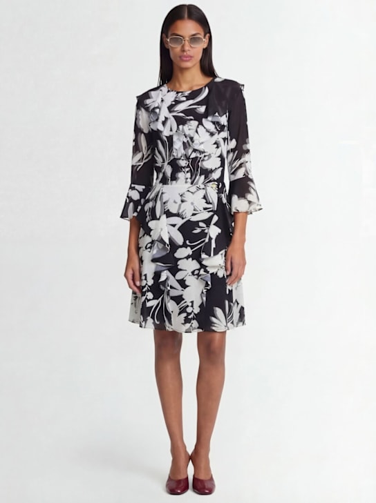 Catalina: Printed georgette mini dress - Multicolore - women_1 | Luisa Via Roma
