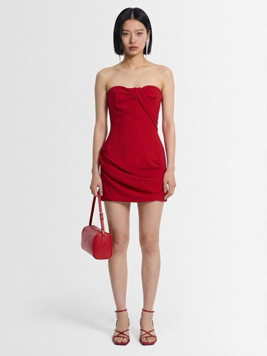 Magda Butrym: Strapless wool blend mini dress - women_1 | Luisa Via Roma
