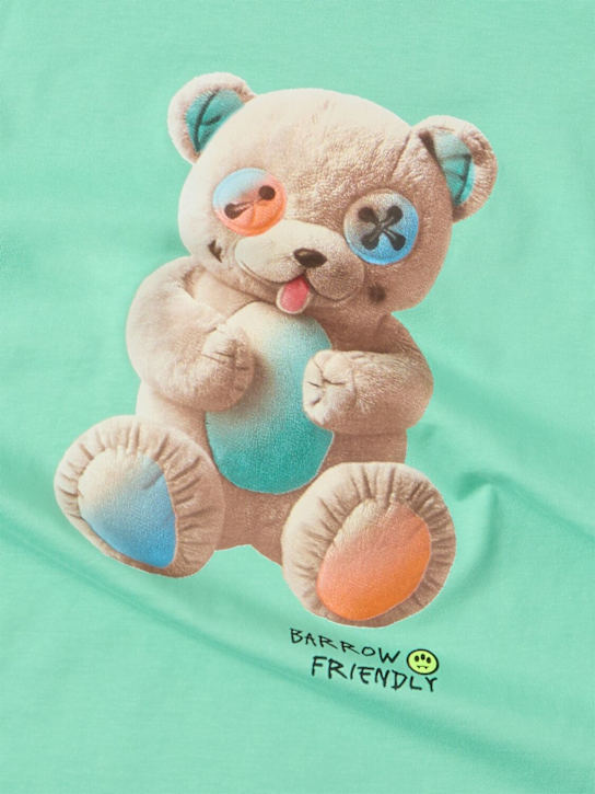 Barrow: Cotton jersey t-shirt - 그린 - kids-boys_1 | Luisa Via Roma