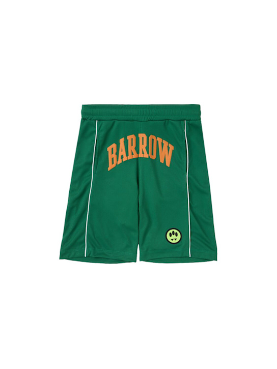 Barrow: Nylon mesh shorts - グリーン - kids-girls_0 | Luisa Via Roma
