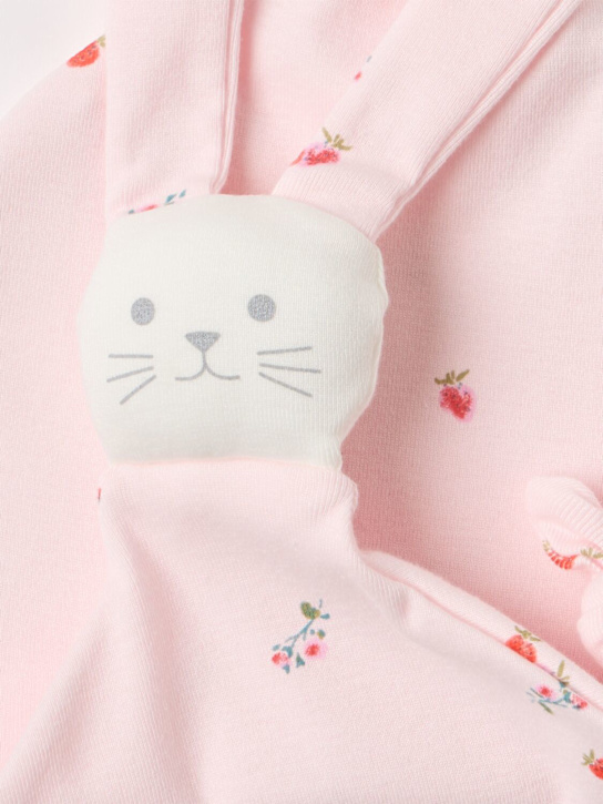 Petit Bateau: Printed cotton doudou - Rosa - kids-boys_1 | Luisa Via Roma