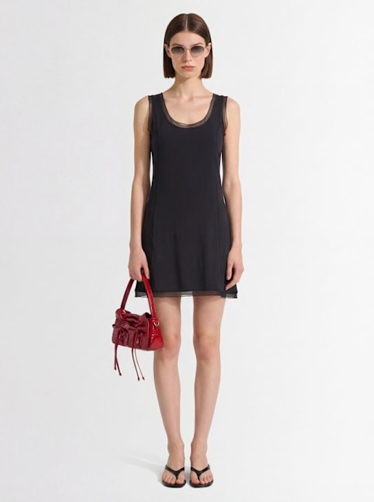 Our Legacy: Vestido corto de algodón - Negro - women_1 | Luisa Via Roma