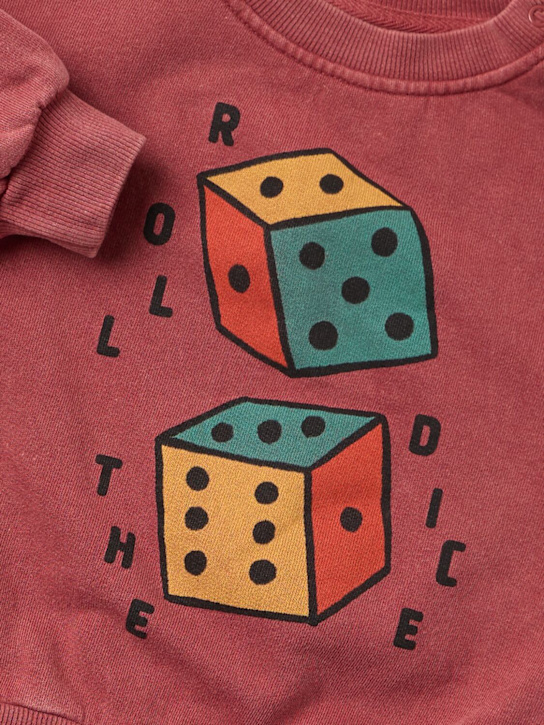 Bobo Choses: Sudadera de algodón orgánico estampada - Café - kids-girls_1 | Luisa Via Roma