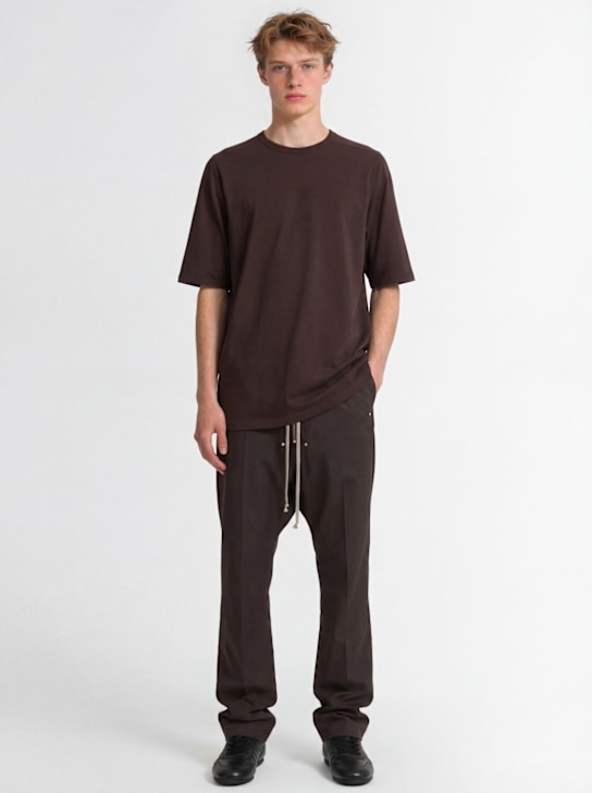 Rick Owens: Jumbo SS t-shirt - Darkdust - men_1 | Luisa Via Roma