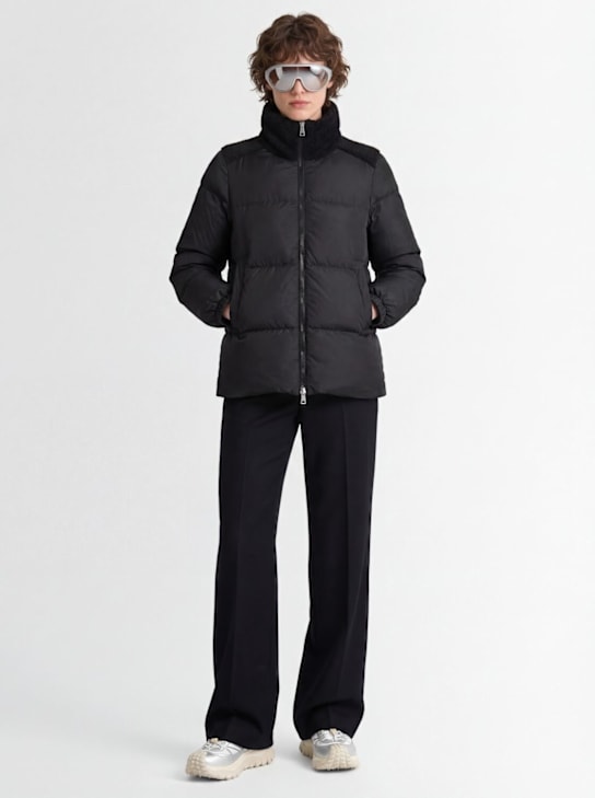 Moncler: Esnaie tech down jacket - Black - women_1 | Luisa Via Roma
