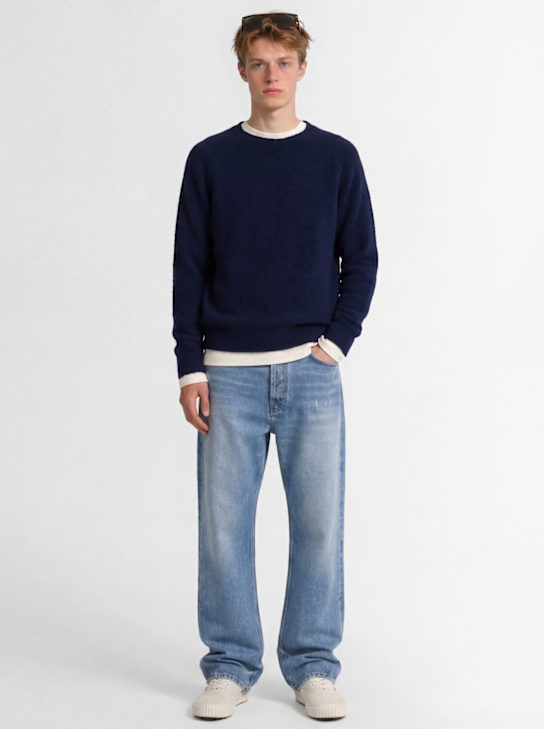 The Core: ウールニットクルーネックセーター - ブルー - men_1 | Luisa Via Roma