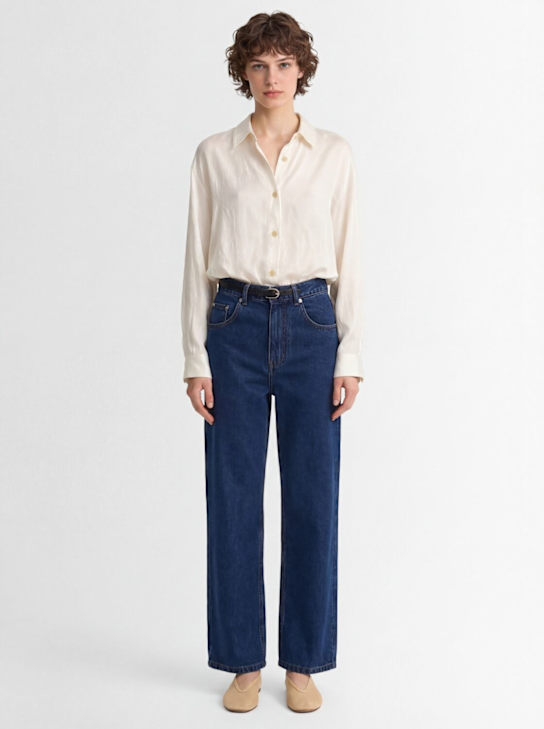 Eenk: Straight denim jeans - Blue - women_1 | Luisa Via Roma
