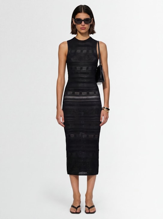 Laneus: Knitted dress - Nero/Black - women_1 | Luisa Via Roma