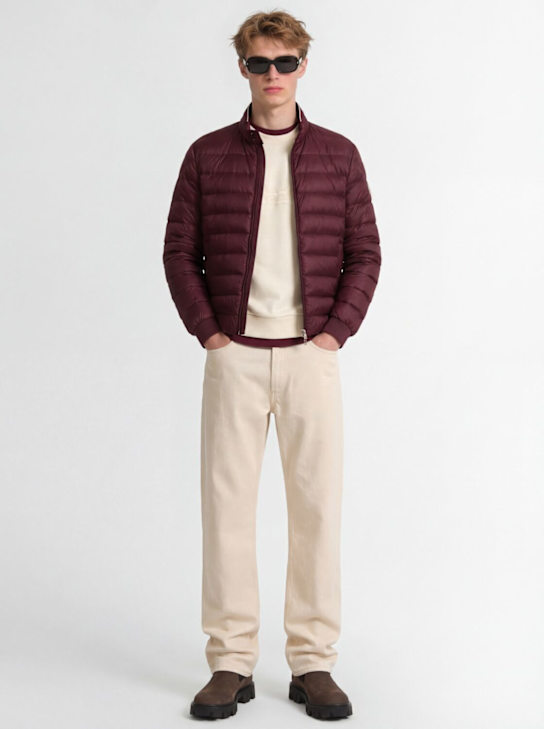 Moncler: Rigel nylon down jacket - Burgundy - men_1 | Luisa Via Roma