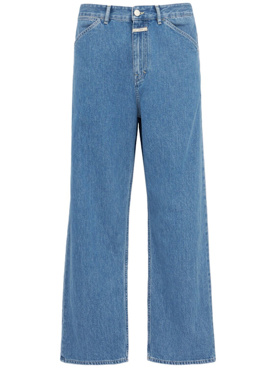 Closed: Shoreham wide denim jeans - Mid Blue - men_0 | Luisa Via Roma