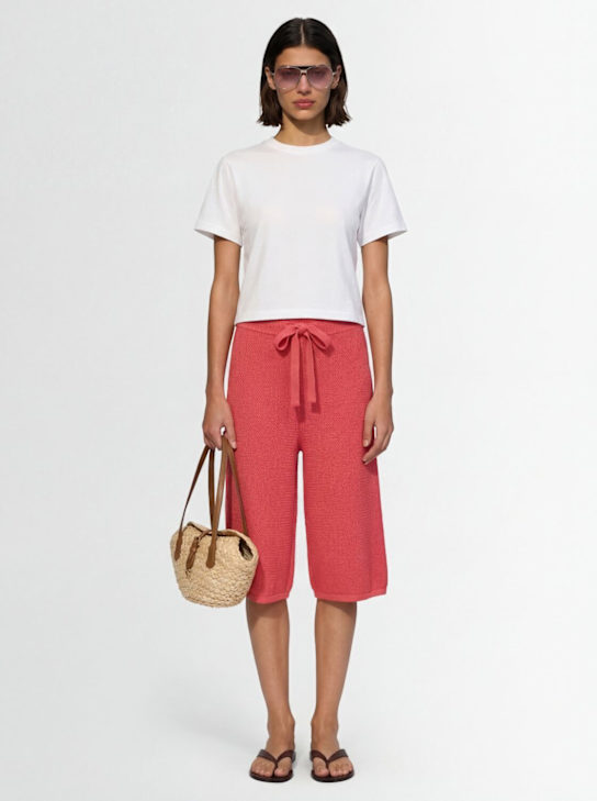 Laneus: 针织百慕大短裤 - 粉色 - women_1 | Luisa Via Roma