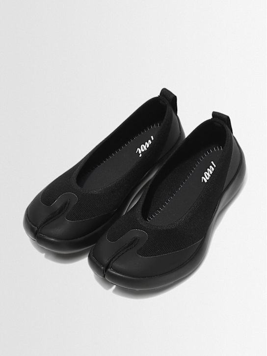 Tabi: Tabi Tencel  blend ballerina flats - 黑色 - women_1 | Luisa Via Roma