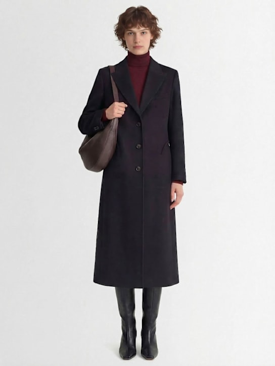 Blazé Milano: Heck羊毛混纺长款大衣 - 黑色 - women_1 | Luisa Via Roma