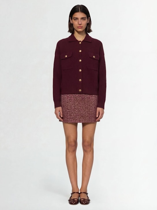 Blazé Milano: Coci wool mini skirt - Pink - women_1 | Luisa Via Roma