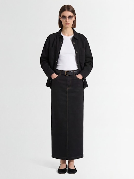 Wardrobe.nyc: Giacca Carhartt WIP in tela di cotone - Nero - women_1 | Luisa Via Roma