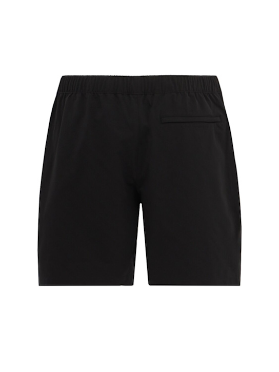 Moose Knuckles: Logo swim shorts - Black - men_1 | Luisa Via Roma