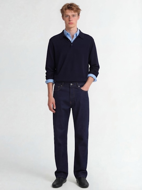 The Core: ウールニットポロ - ブルー - men_1 | Luisa Via Roma