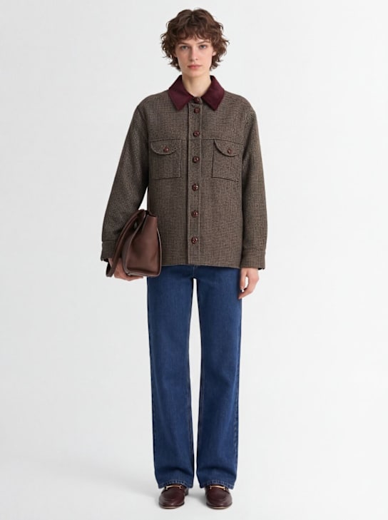 Blazé Milano: Chaqueta de lana - Gris/Multicolor - women_1 | Luisa Via Roma