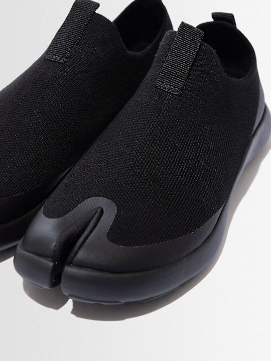 Tabi: Tabi Tencel  blend slip-on sneakers - Black - women_1 | Luisa Via Roma