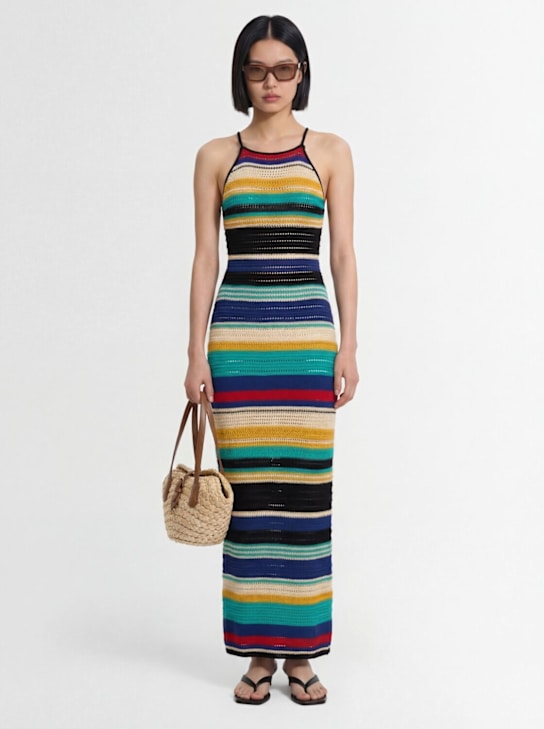Laneus: Knitted dress - Black-multi - women_1 | Luisa Via Roma