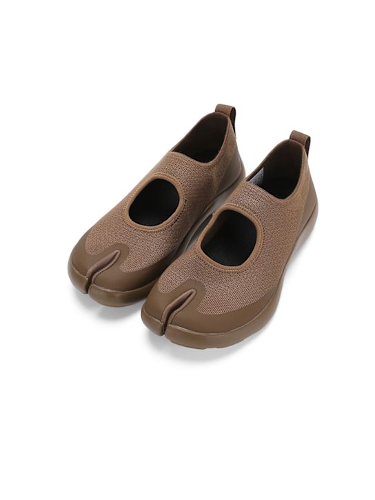 Tabi: Tabi Tencel blend sandals - 巧克力色 - women_1 | Luisa Via Roma