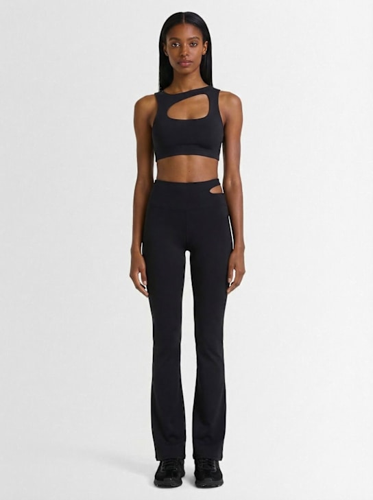 Nike: Zenvy Dri-FIT light-support sports bra - Black/Cool Grey - women_1 | Luisa Via Roma