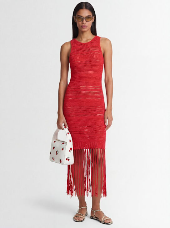 Laneus: Knitted dress - Rojo - women_1 | Luisa Via Roma