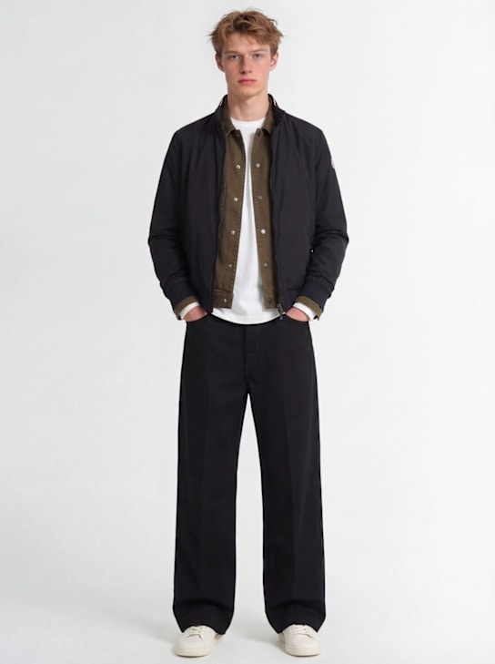 Moncler: Reppe nylon rain windbreaker  jacket - 黑色 - men_1 | Luisa Via Roma