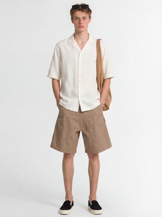 Laneus: 棉质针织polo衫 - 奶油色 - men_1 | Luisa Via Roma