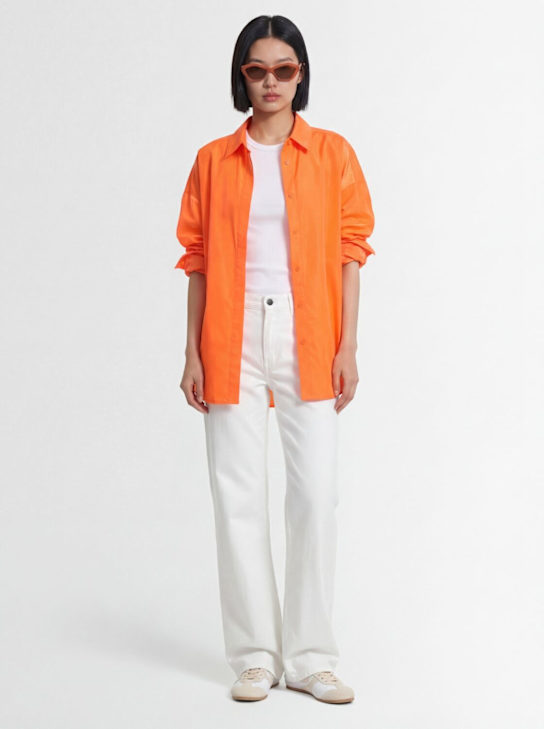 The Frankie Shop: OVERSIZED HEMD „PERLA“ - Orange - women_1 | Luisa Via Roma