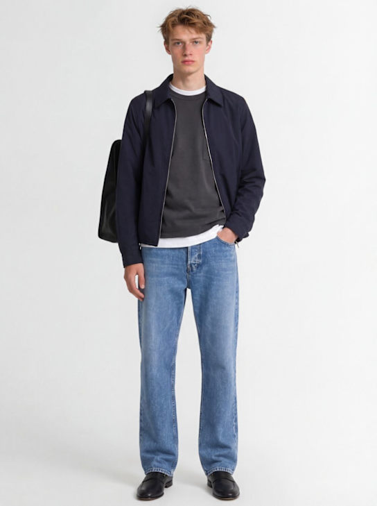 The Core: パデッドシャツジャケット - ブルー - men_1 | Luisa Via Roma