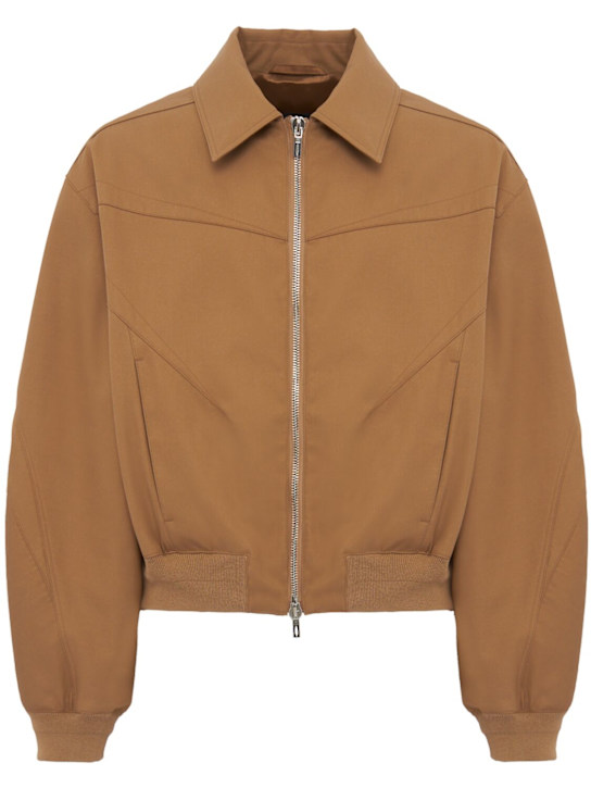 Louis Gabriel Nouchi: Canvas bomber jacket - Desierto - men_0 | Luisa Via Roma
