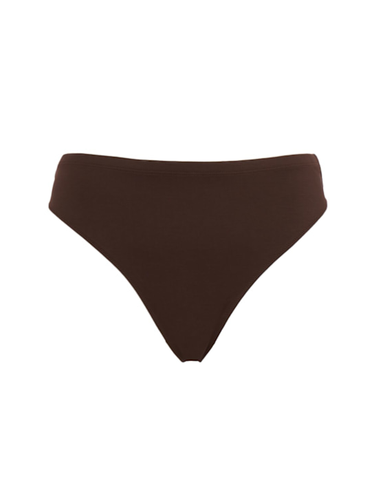 Bare: Lea mid rise Brazilian briefs - ブラウン - women_0 | Luisa Via Roma
