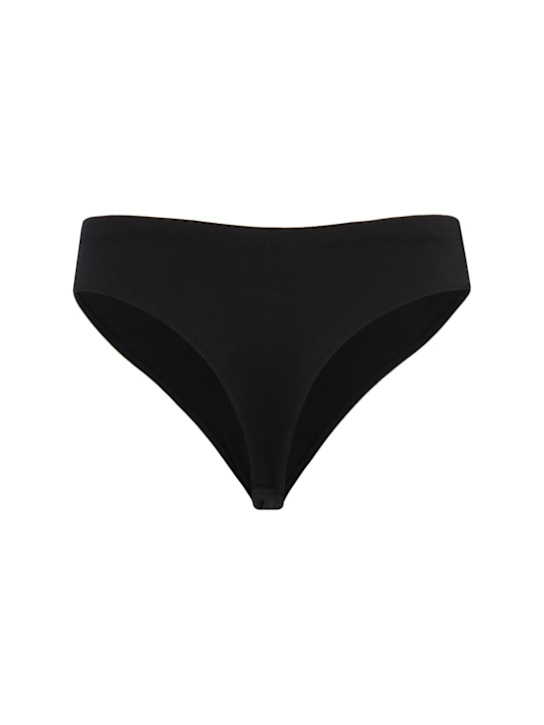 Bare: Lea mid rise Brazilian briefs - Black - women_1 | Luisa Via Roma
