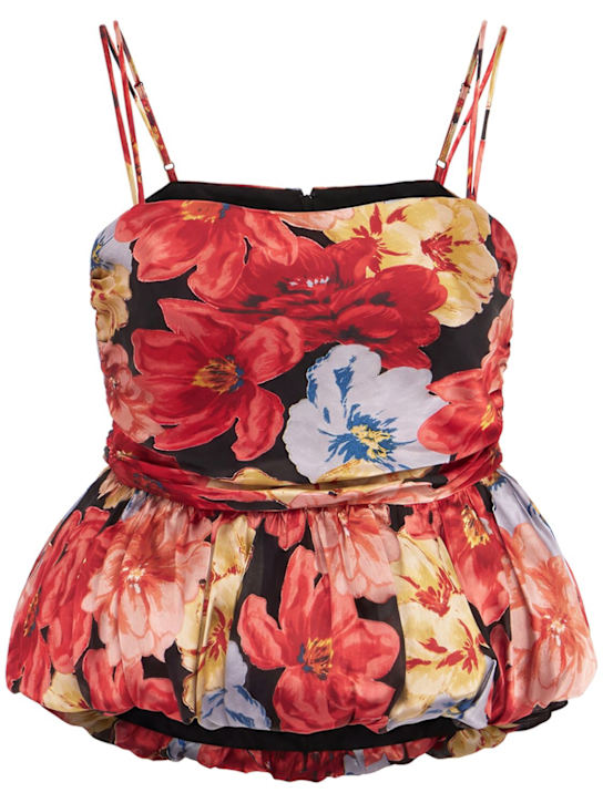 Gestuz: Sigrida printed top - Red/Multi - women_0 | Luisa Via Roma