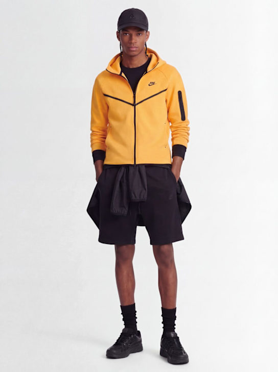 Nike: Windrunner cotton blend hoodie - Yellow - men_1 | Luisa Via Roma