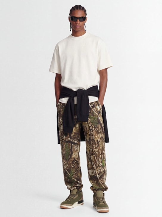 Jordan: Cotton blend t-shirt - セイル/ブラック - men_1 | Luisa Via Roma