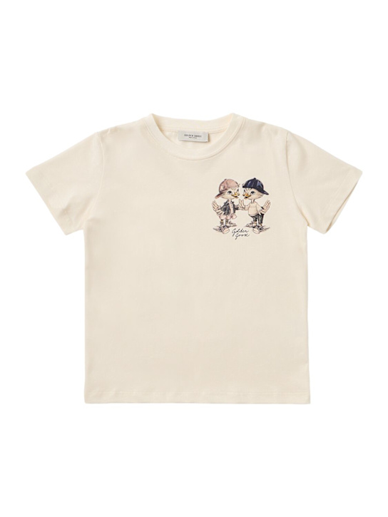 Golden Goose: Cotton t-shirt - 白色 - kids-boys_0 | Luisa Via Roma