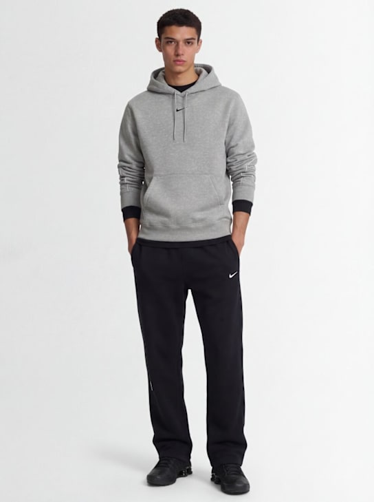 Nike: Nocta cotton blend hoodie - Dk Grey Heather - men_1 | Luisa Via Roma