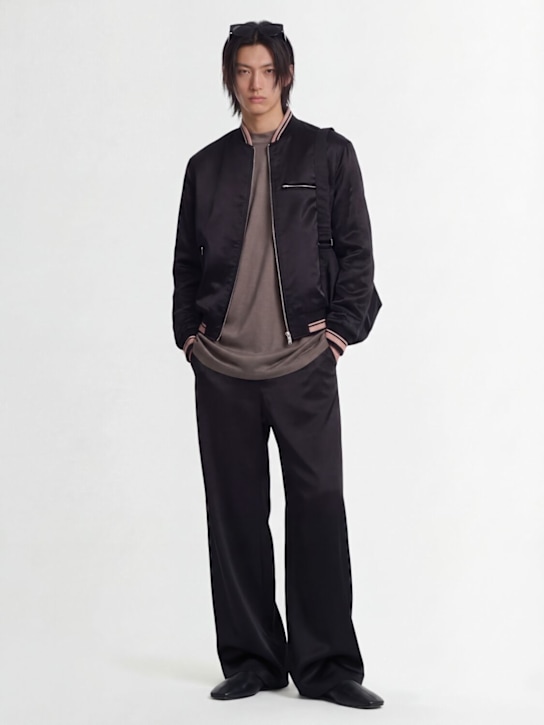 Dries Van Noten: Veste Volker en cupro mélangé - Old Rose - men_1 | Luisa Via Roma