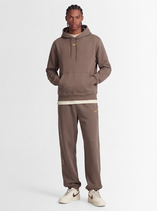 Nike: Nocta Fleece pants - Olive Grey - men_1 | Luisa Via Roma