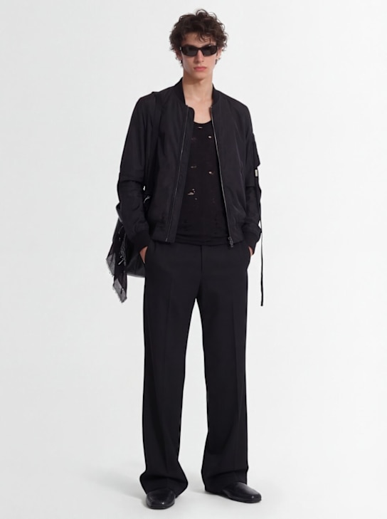 Ann Demeulemeester: Dries standard bomber jacket - Negro - men_1 | Luisa Via Roma