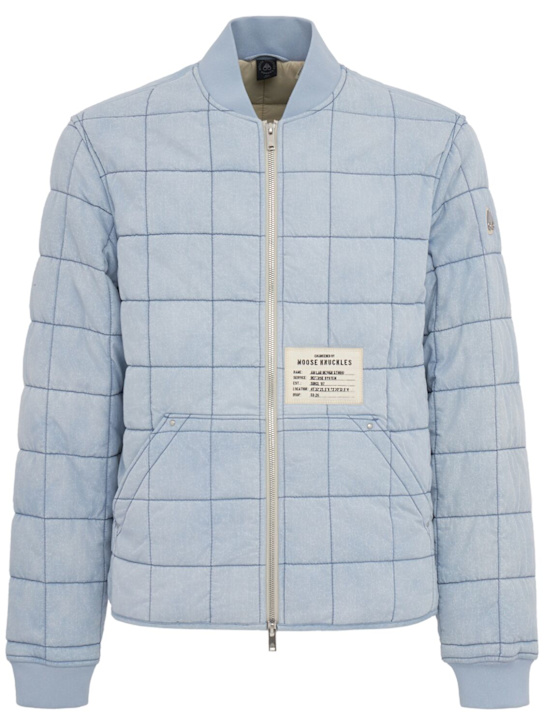 Moose Knuckles: Transit Liner飞行员夹克 - 浅色牛仔 - men_0 | Luisa Via Roma